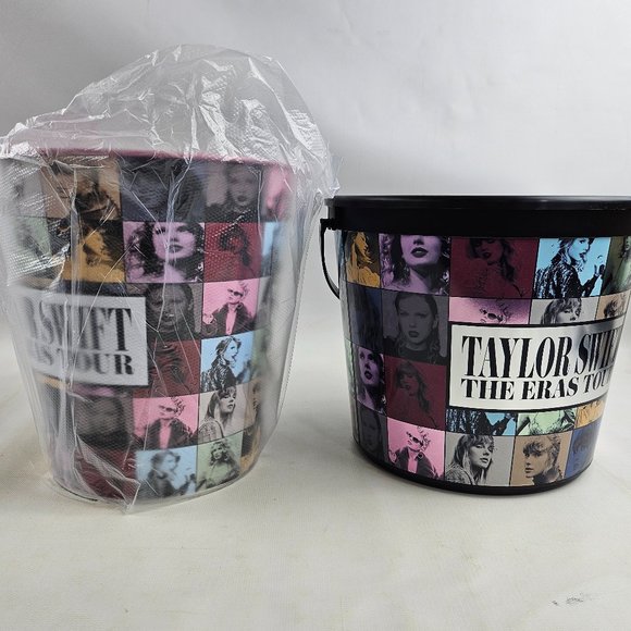 Taylor Swift The Eras Tour AMC Theaters Movie Bundle Popcorn Tin Bucket Cup NEW - Picture 3 of 4